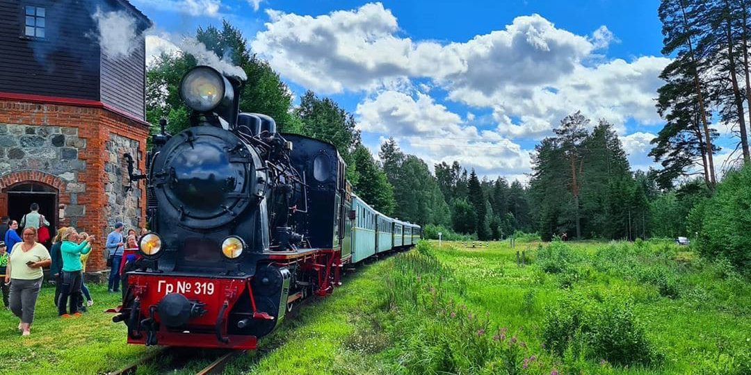 ЖД поезд Фердинад по маршруту Гулбене - Алуксне