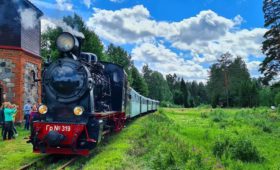 ЖД поезд Фердинад по маршруту Гулбене - Алуксне